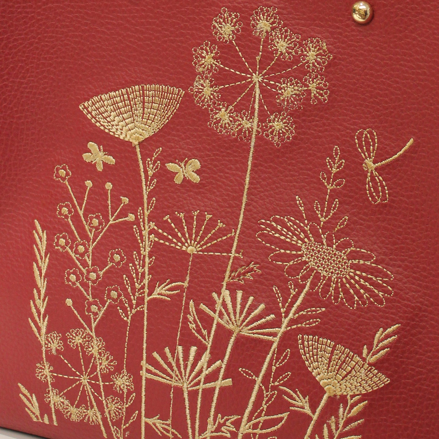 Dark Red Bloom Bag