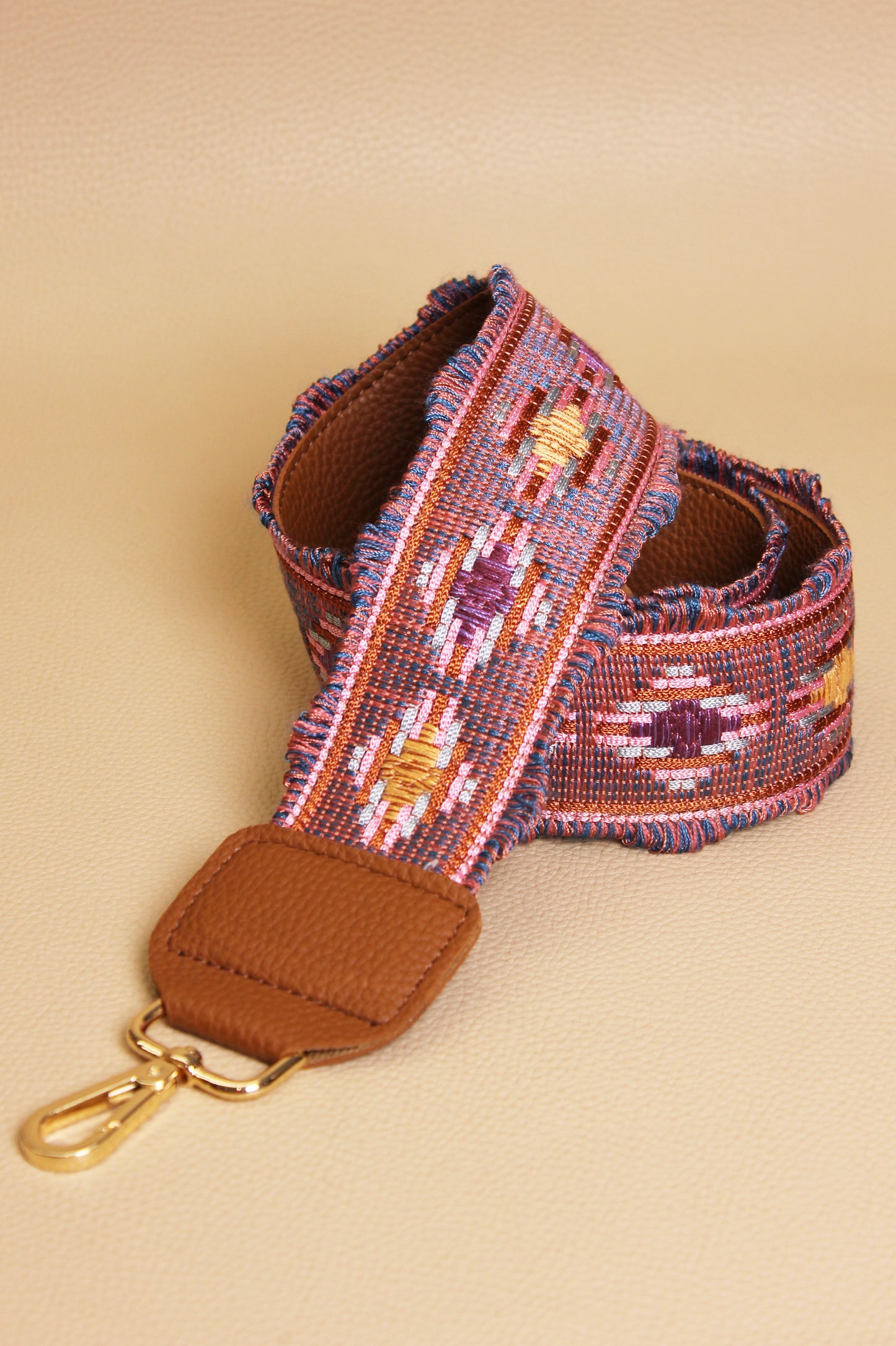 Margaret Pink Havane Leather