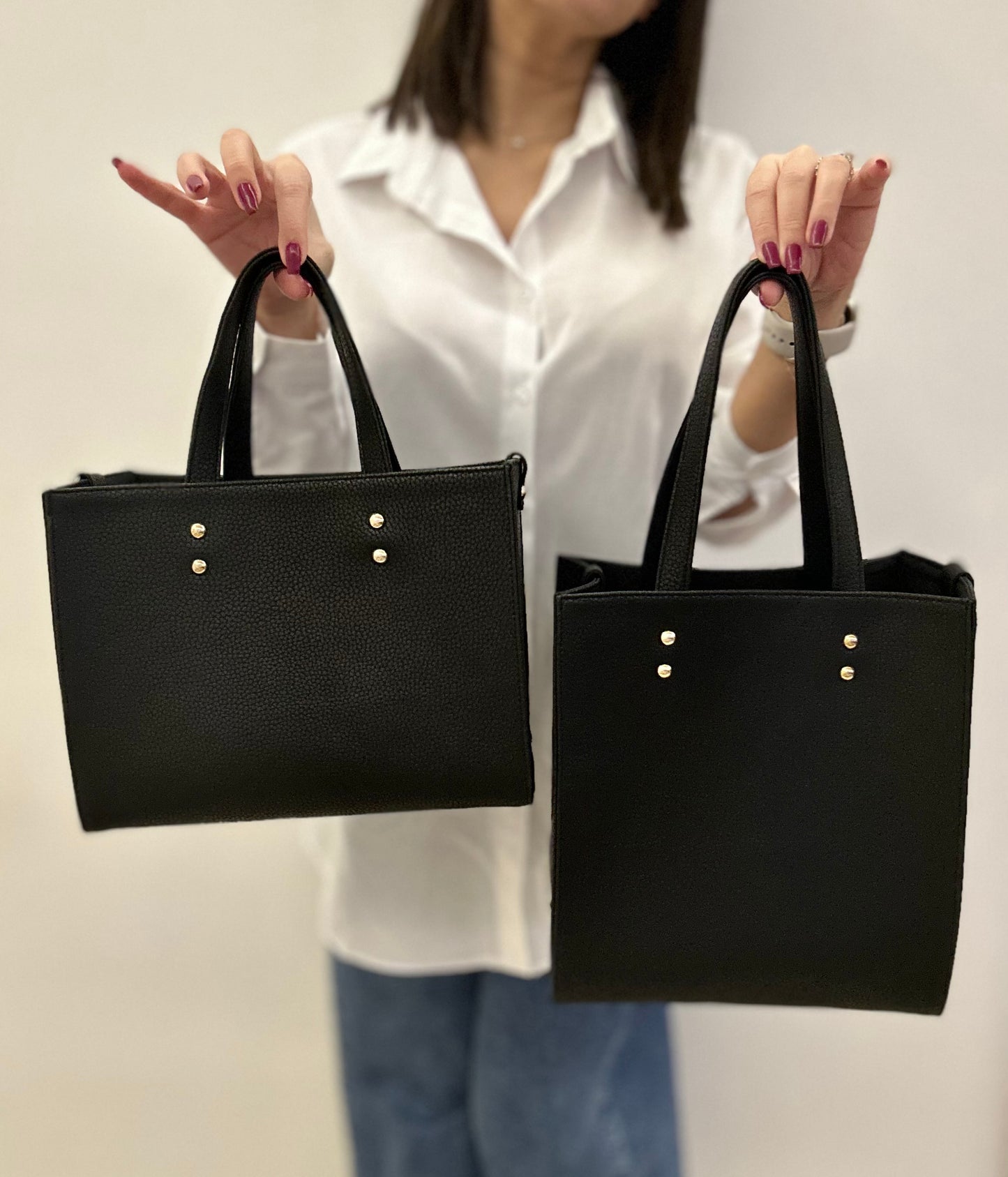 Medium Black Tote