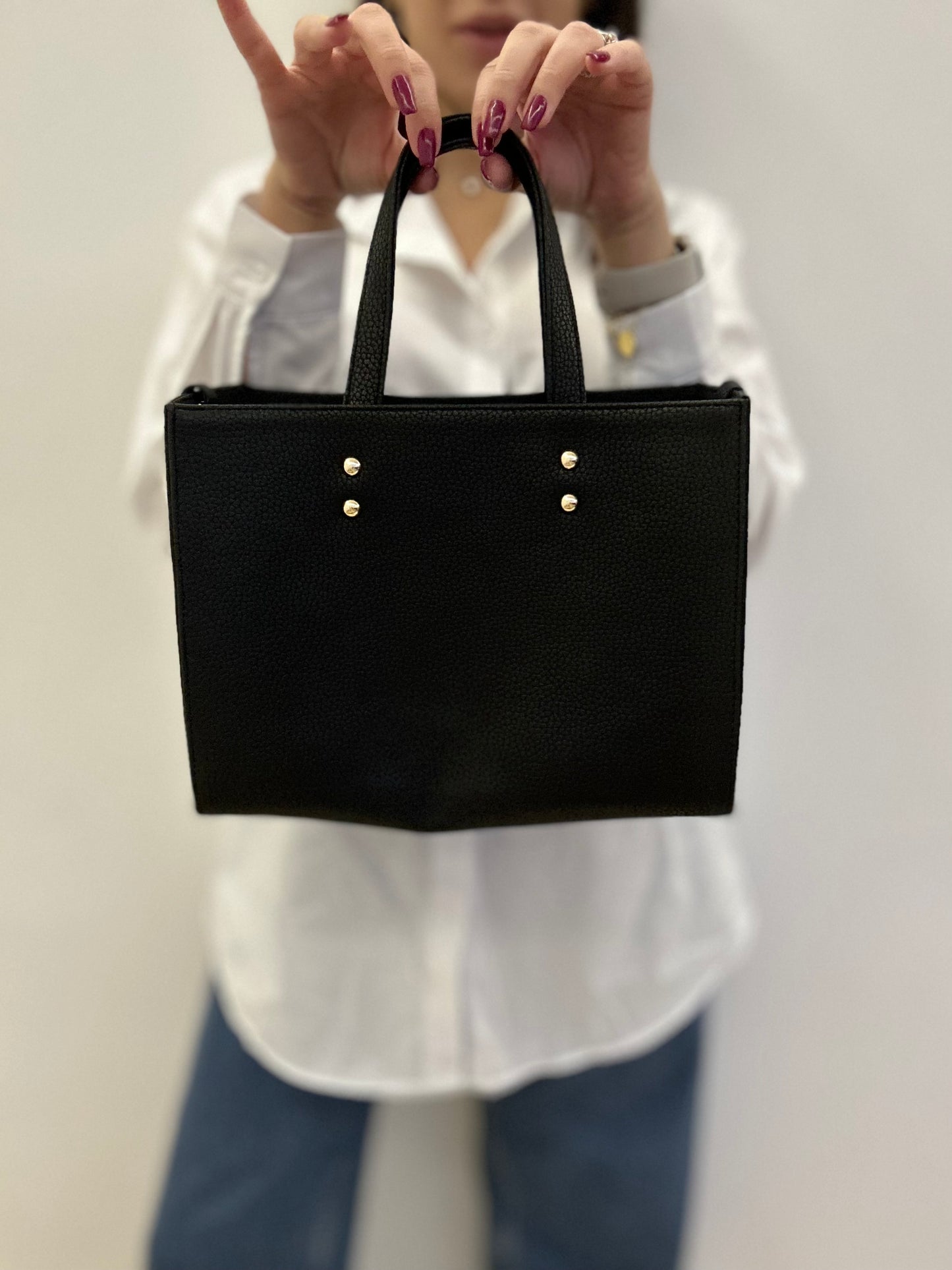 Medium Black Tote