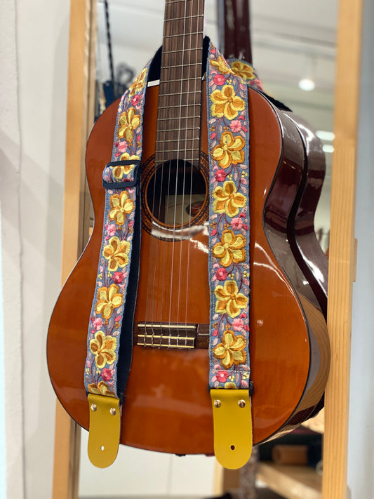 Yellow floral Guitar