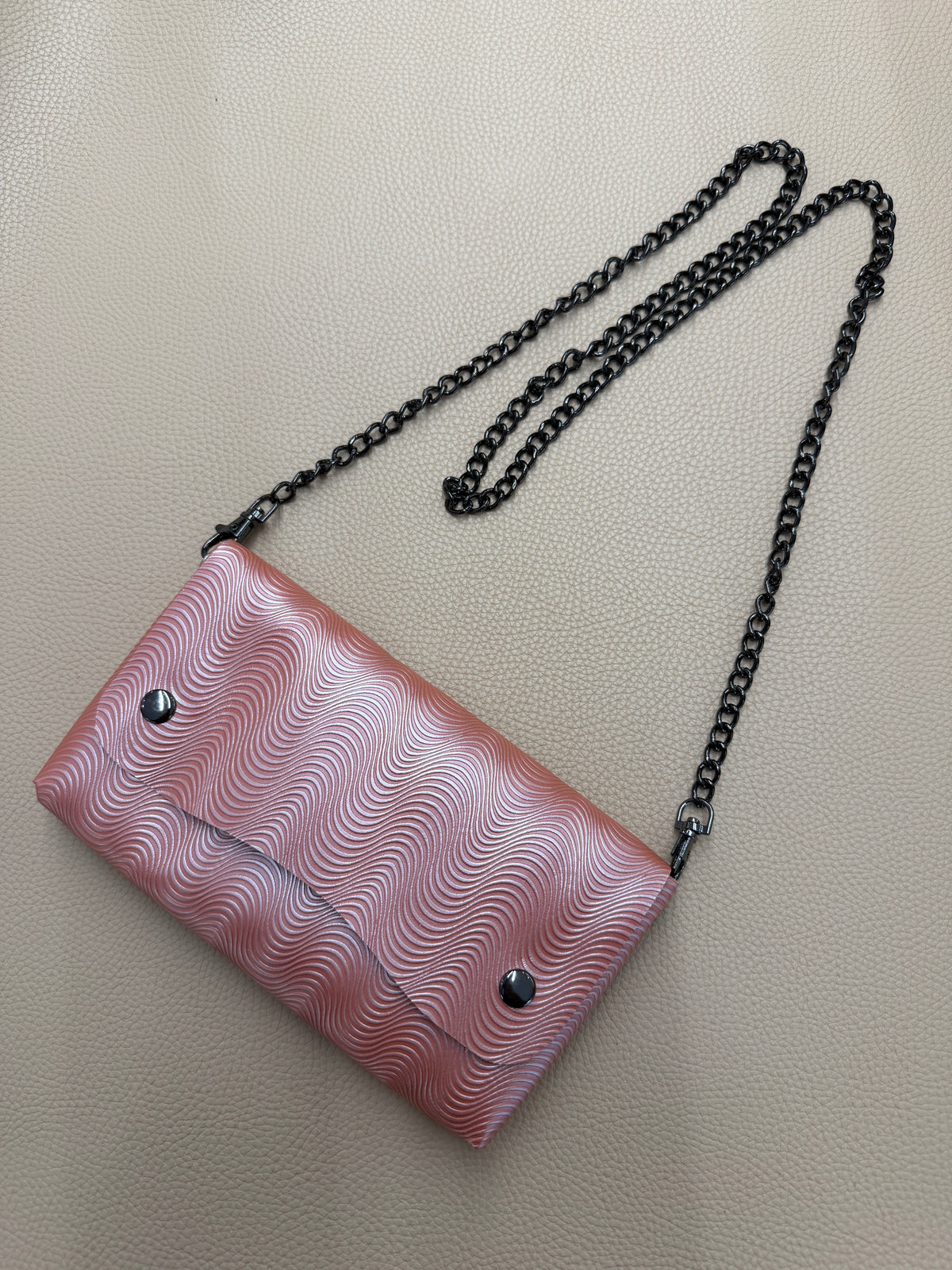 Foldable Bag - Wavy Pink