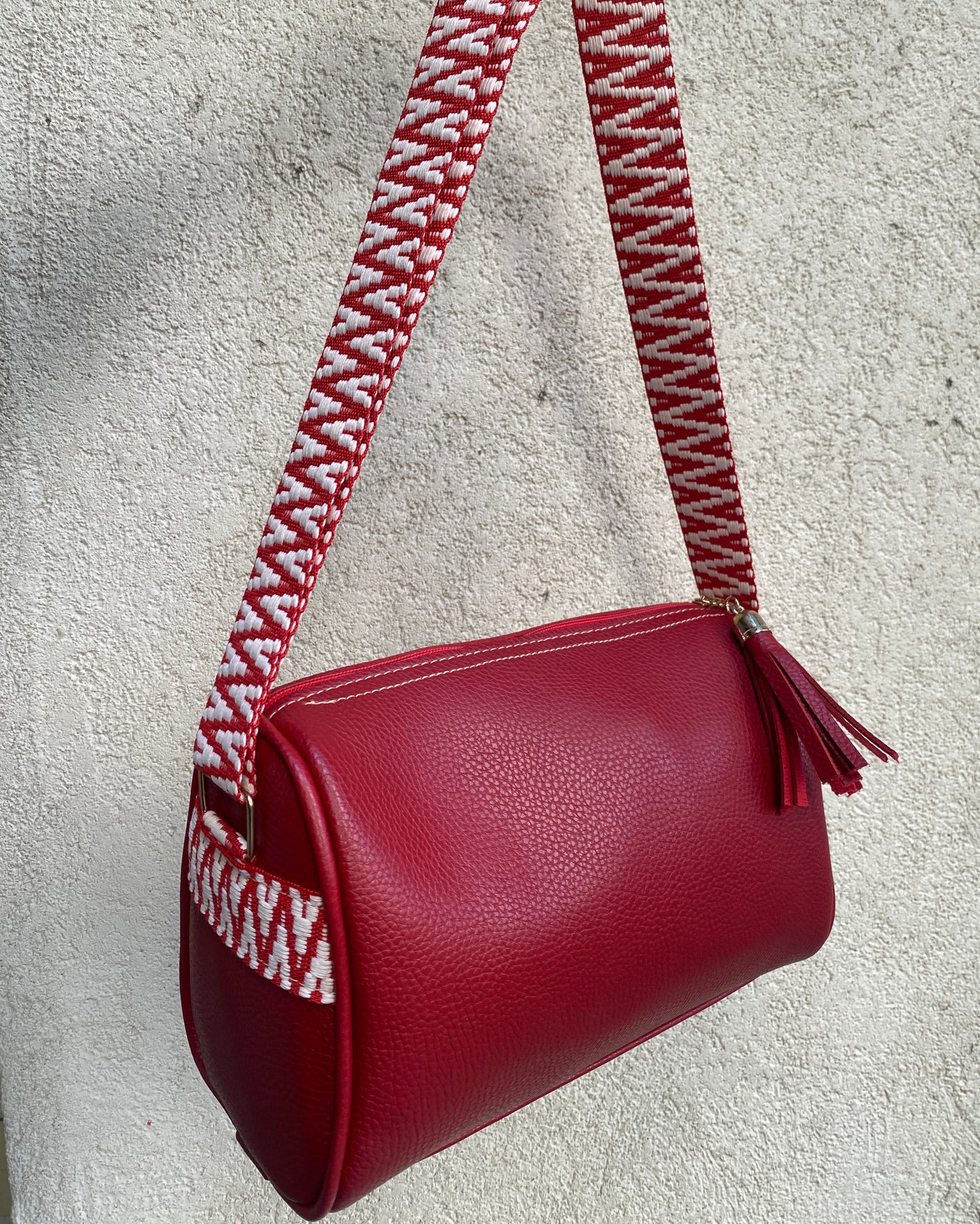 Red Duffle Bag+strap