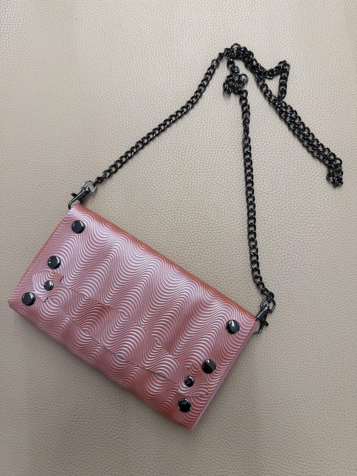 Foldable Bag - Wavy Pink
