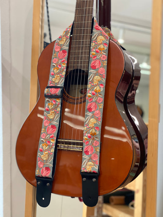 Grey Fuchia Guitar