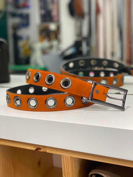 Orange Studded Belt