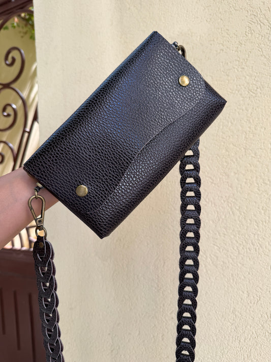 Foldable Bag- Burnt Brown Pebbled
