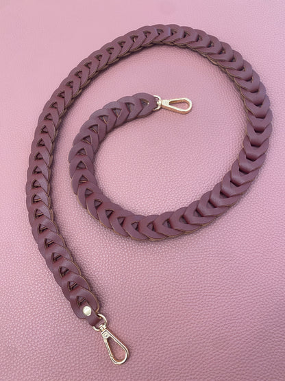 Leather Braided strap