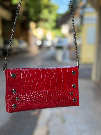 Foldable Bag - Rouge Croco