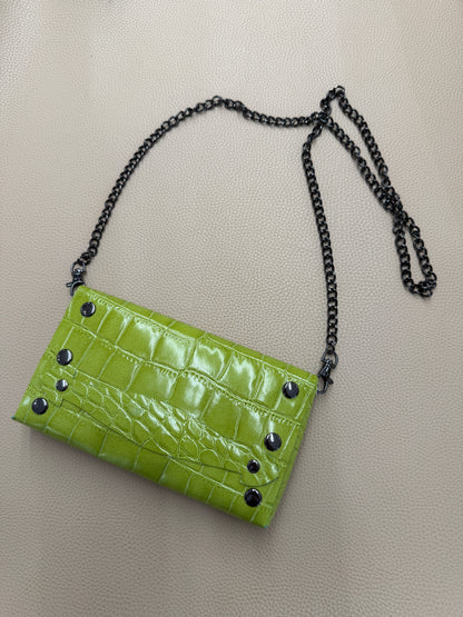 Foldable Bag - Pistache Croc