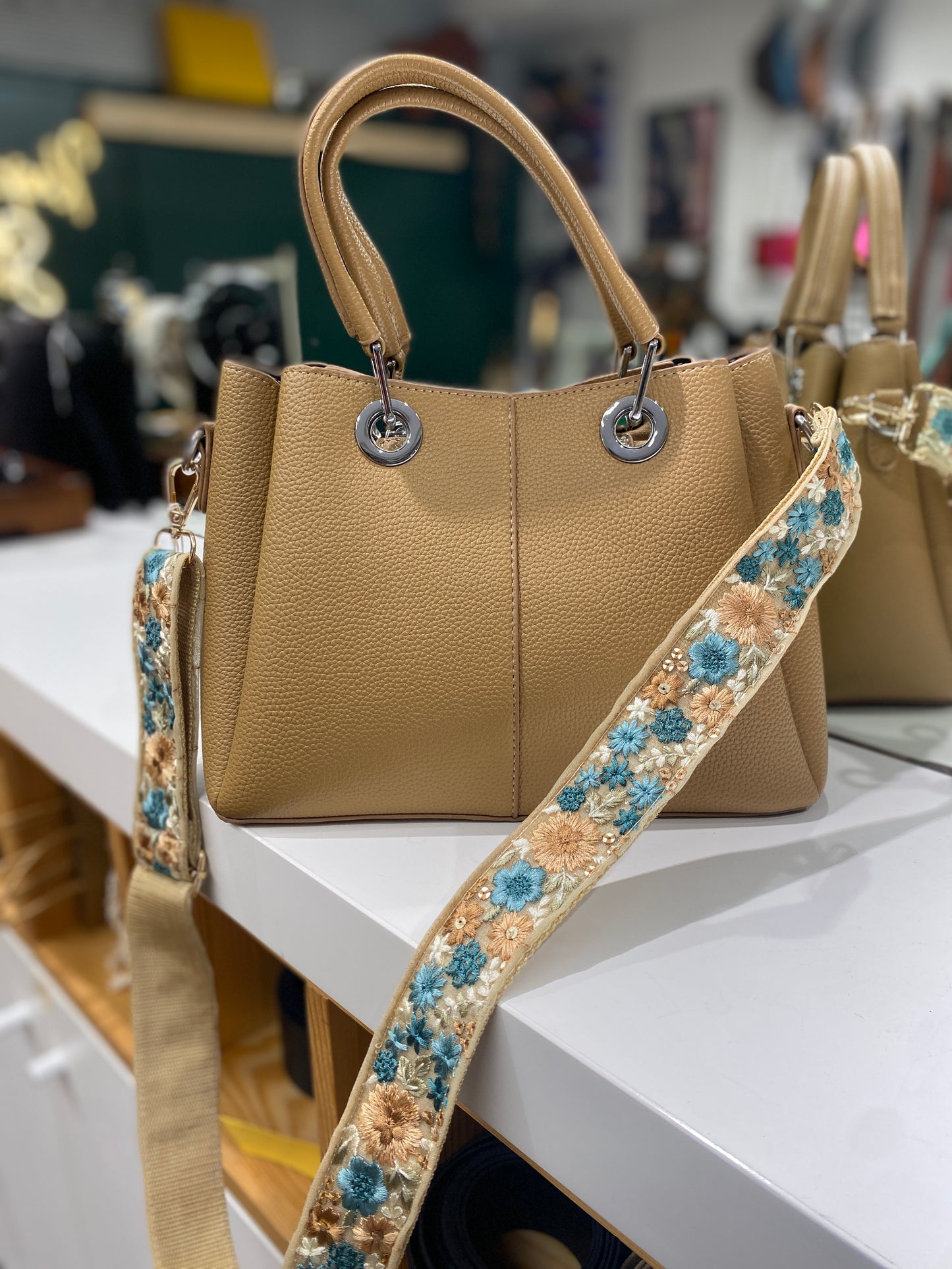 Light Tan Bag + Strap