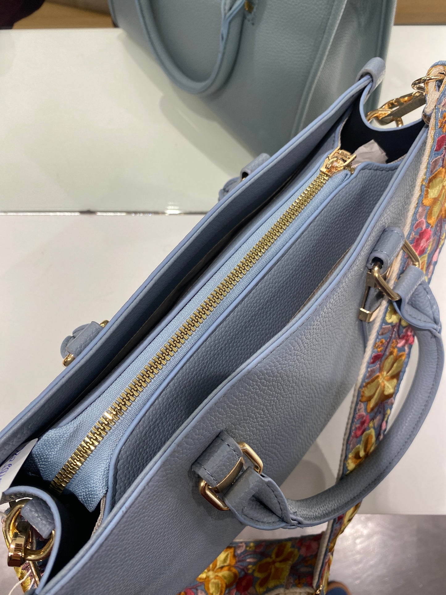 Sky Blue Tote Bag + Strap