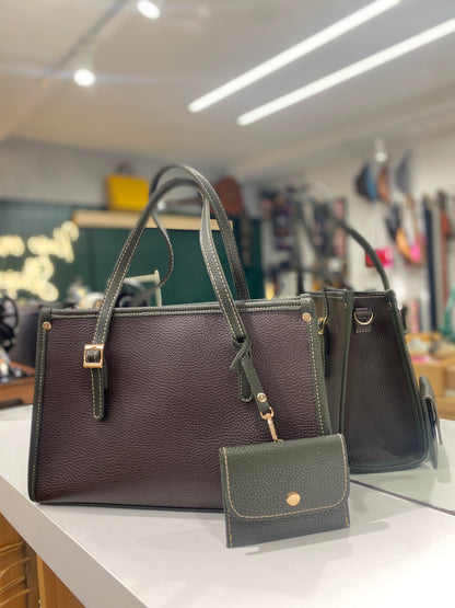 Brown Khaki Tote Bag