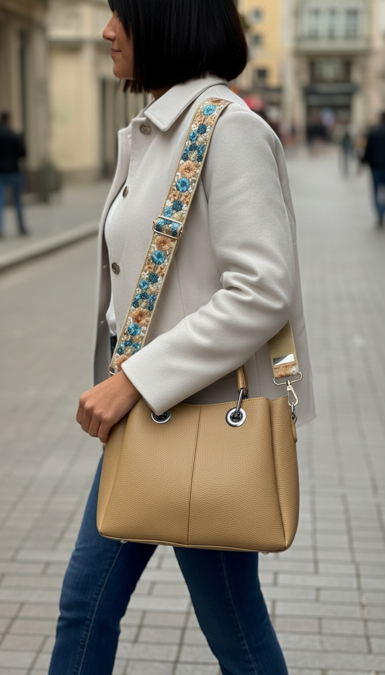 Light Tan Bag + Strap