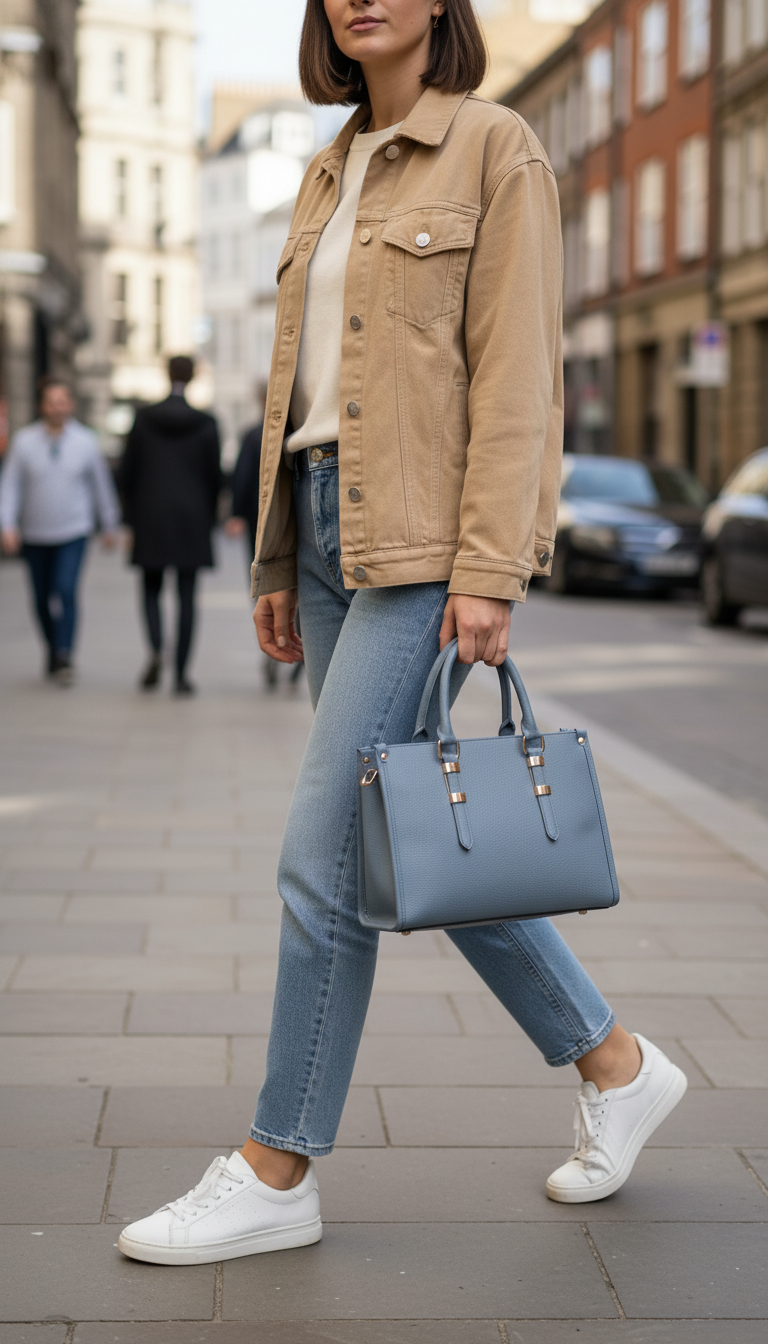 Sky Blue Tote Bag + Strap