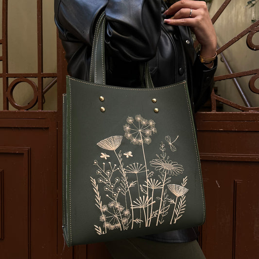 Khaki Bloom Bag